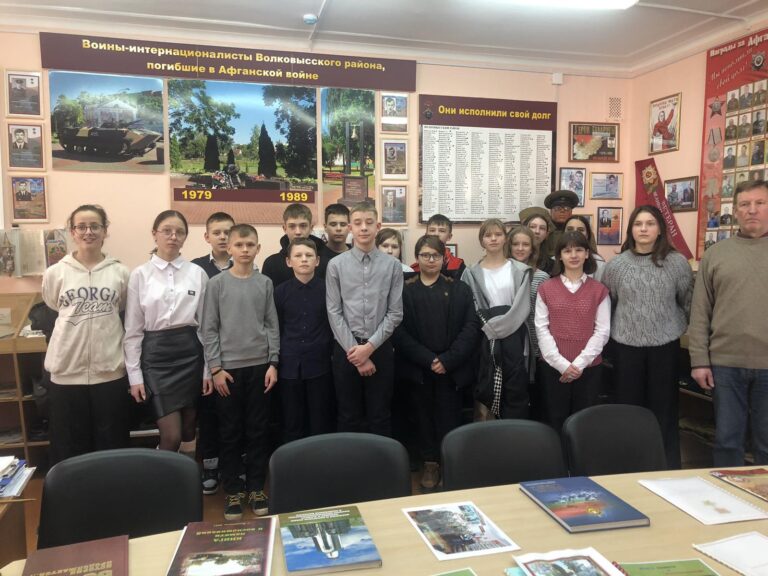 14 февраля учащиеся 7 класса нашей школы посетили Музей «Белорусский союз ветеранов войны в Афганистане»