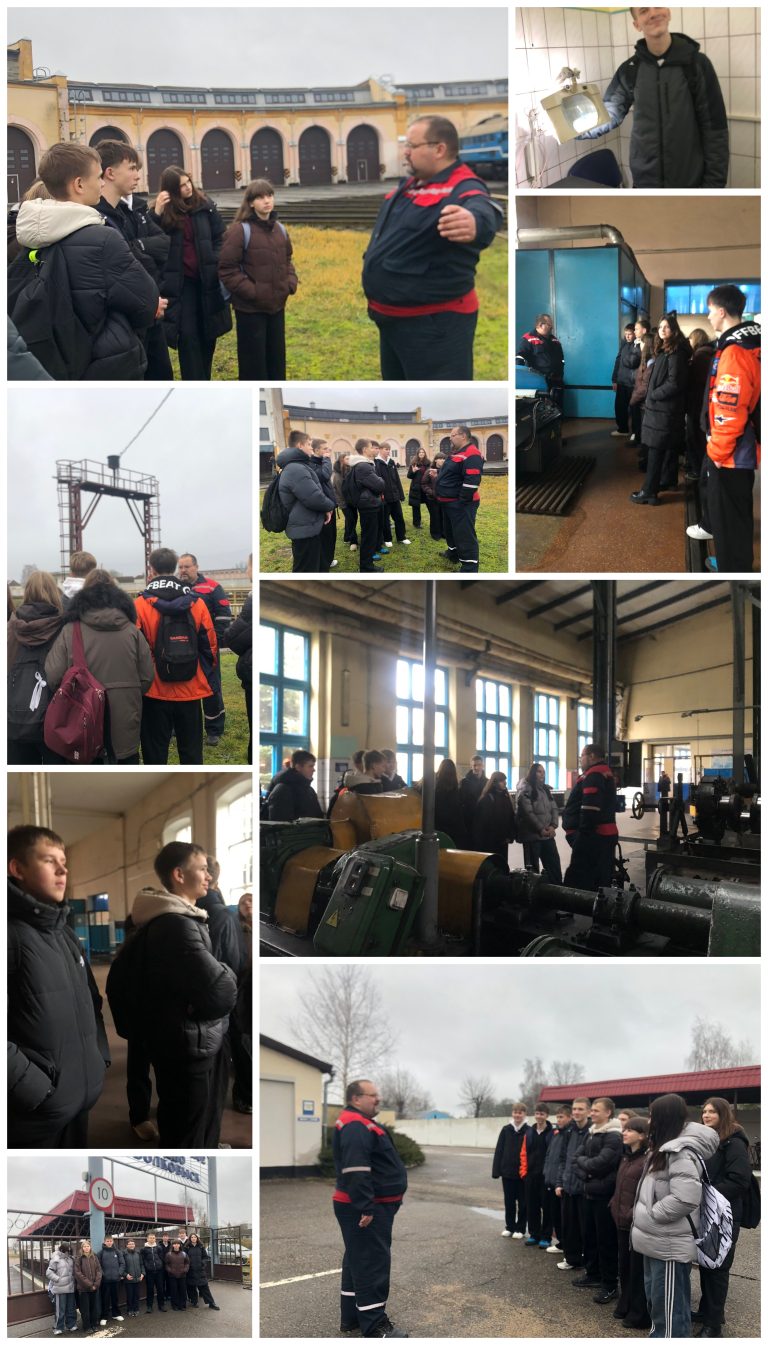 Учащиеся 9 класса ГУО «Средняя школа 8 г. Волковыска» побывали на экскурсии в Локомотивном депо г. Волковыска Барановичского отделения Белорусской железной дороги.